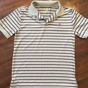 Polo by Ralph Lauren Youth Large Striped Gray Shirt